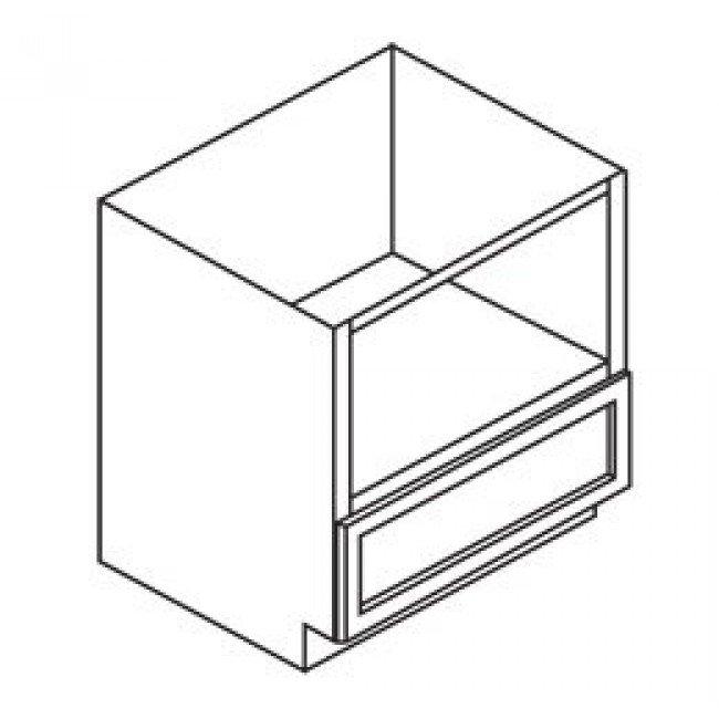 AZ-B30MW 30W 30 Inch Microwave Base Cabinet | Forevermark Champagne Maple Shaker