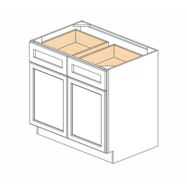 AA-B36B Double Door 36 Inch Base Cabinet | Blaze Black Shaker - image 5