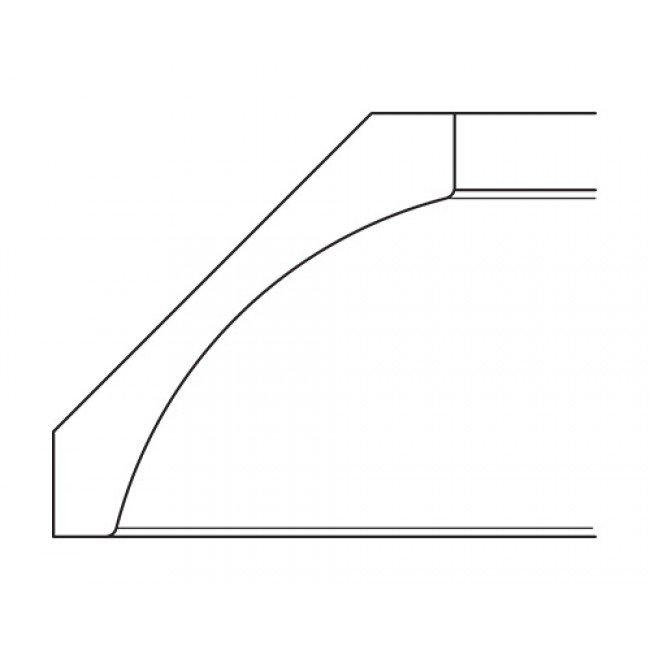 AZ-CM96K-4 Crown Molding with Large Cove Detail | TSG Forevermark Champagne Maple Shaker