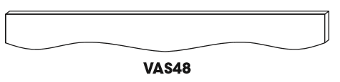 AZ-VAS48 Sculpture Valance | TSG Forevermark Champagne Maple Shaker