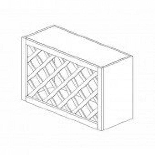 AZ-W3018WR 30 Inch Wine Rack Cabinet | Forevermark Champagne Maple Shaker