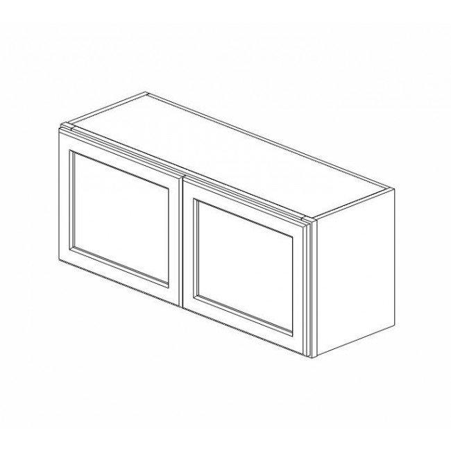 AA-W3615B Double Door 36 Inch Wall Cabinet | Blaze Black Shaker - image 5