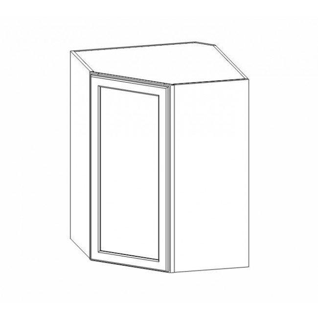 AA-WDC273615 Single Door Cabinets 27 Inch Wall Diagonal Corner Cabinet | Blaze Black Shaker - image 5
