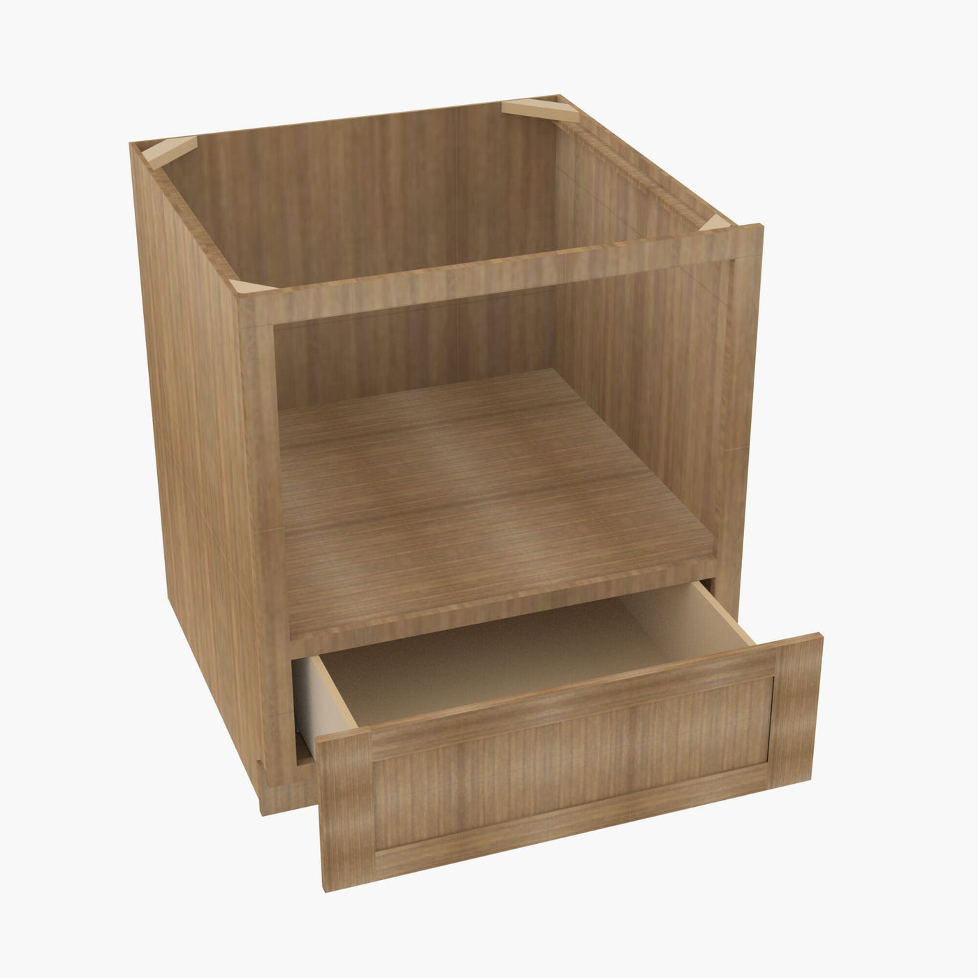 AH-B30MW 30W 30 Inch Microwave Base Cabinet | Homestead OAK Shaker