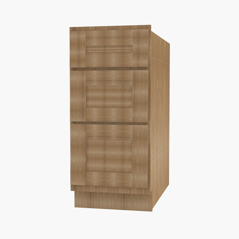 AH-DB36 3 36 Inch 3 Drawer Pack Base Cabinet | Homestead OAK Shaker - image 3