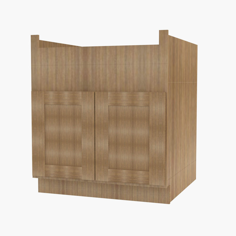 AH-FSB30B 30 Inch Farmhouse Sink Base Cabinet | Homestead OAK Shaker - image 2