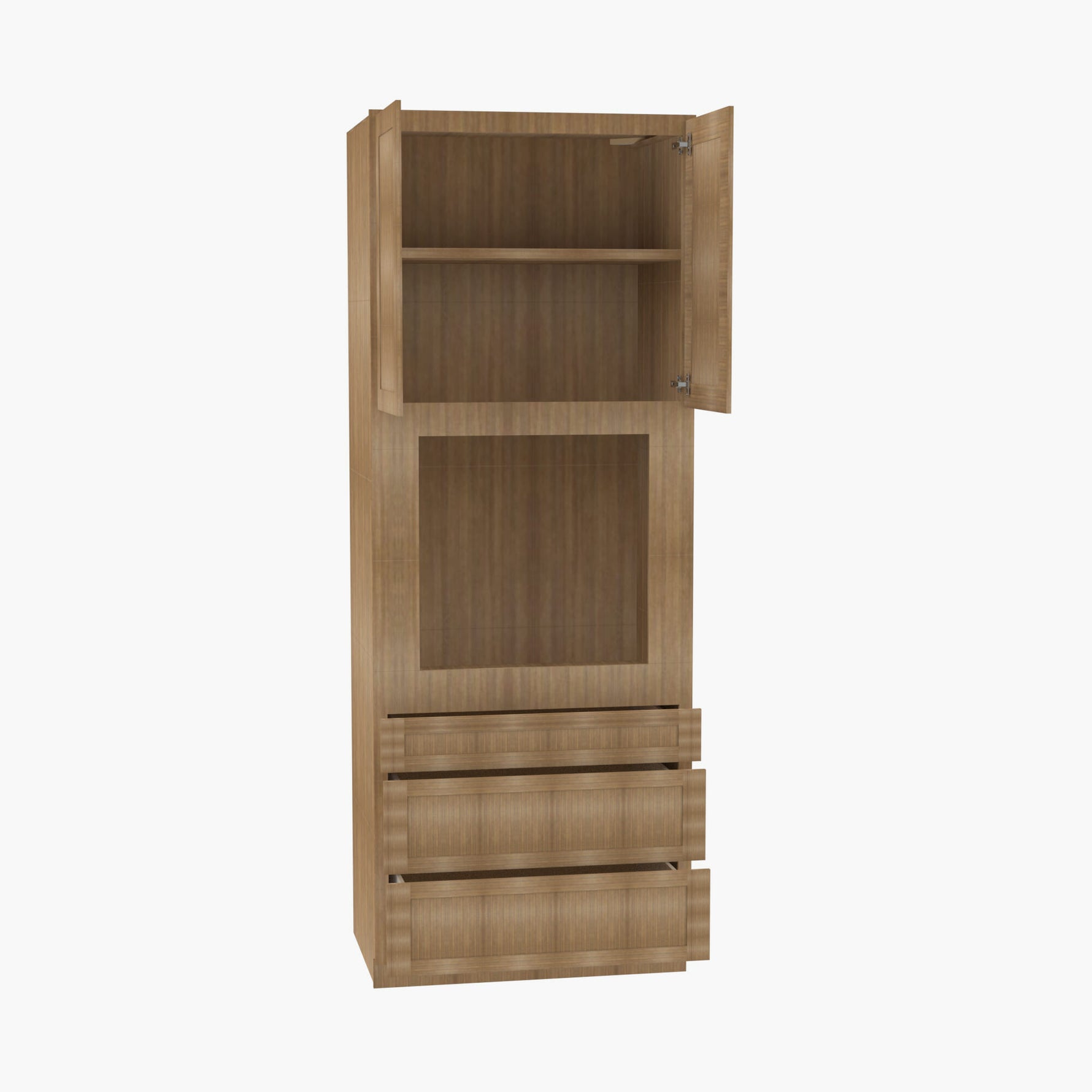 AH-OC3384B Double Door 33 Inch Tall Oven Cabinet | Homestead OAK Shaker - image 8