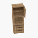 AH-OC3384B Double Door 33 Inch Tall Oven Cabinet | Homestead OAK Shaker - image 4