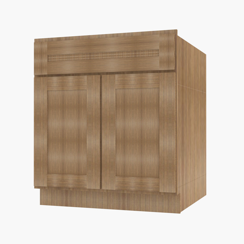 AH-S3621B-34-1/2 Double Door 36 Inch Sink Base Vanity with Drawers | Homestead OAK Shaker - image 3
