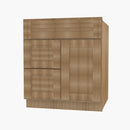 AH-S3021DL-34-1/2 Single Door Cabinets 30 Inch Combo Vanity with Left Drawer | Homestead OAK Shaker - image 3