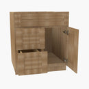 AH-S3021DL-34-1/2 Single Door Cabinets 30 Inch Combo Vanity with Left Drawer | Homestead OAK Shaker - image 4