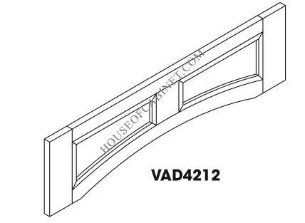 AH-VAD4212 Arch Panel Valance | TSG Forevermark Homestead OAK Shaker - image 3