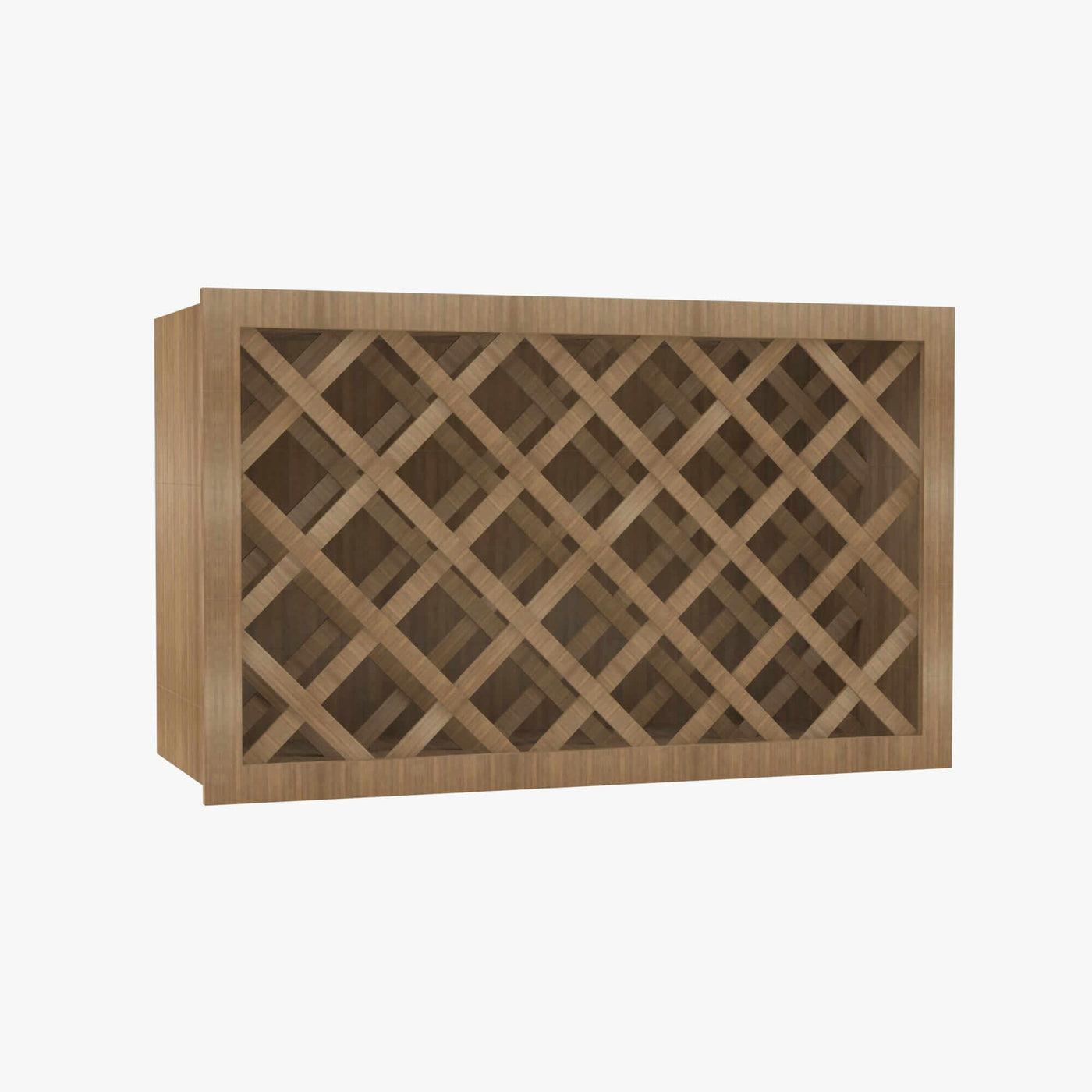 AH-W3018WR 30 Inch Wine Rack Cabinet | Homestead OAK Shaker