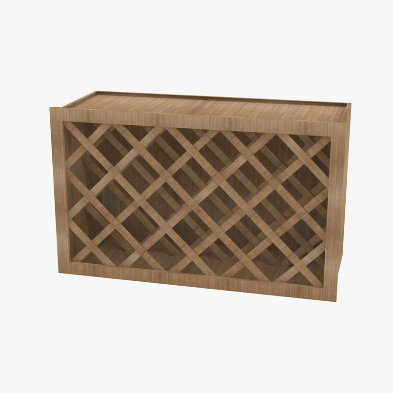 AH-W3018WR 30 Inch Wine Rack Cabinet | Homestead OAK Shaker - image 11