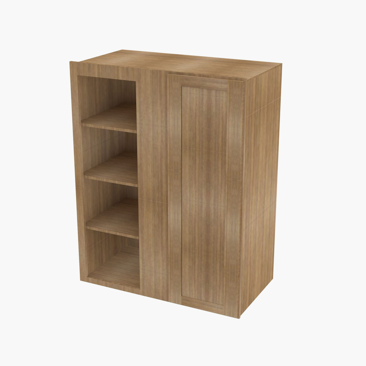 AH-WBLC30/33-3030 Single Door Cabinets 30 Inch Wall Blind Corner Cabinet | Homestead OAK Shaker