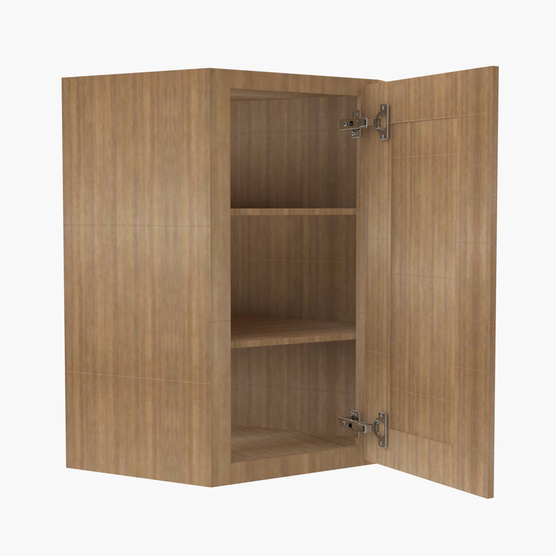 AH-WDC2412 Single Door Cabinets 24 Inch Wall Diagonal Corner Cabinet | Homestead OAK Shaker - image 10