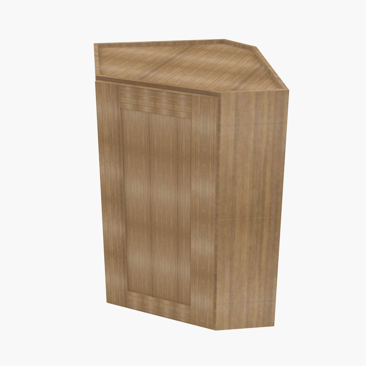 AH-WDC274215 Single Door Cabinets 27 Inch Wall Diagonal Corner Cabinet | Homestead OAK Shaker