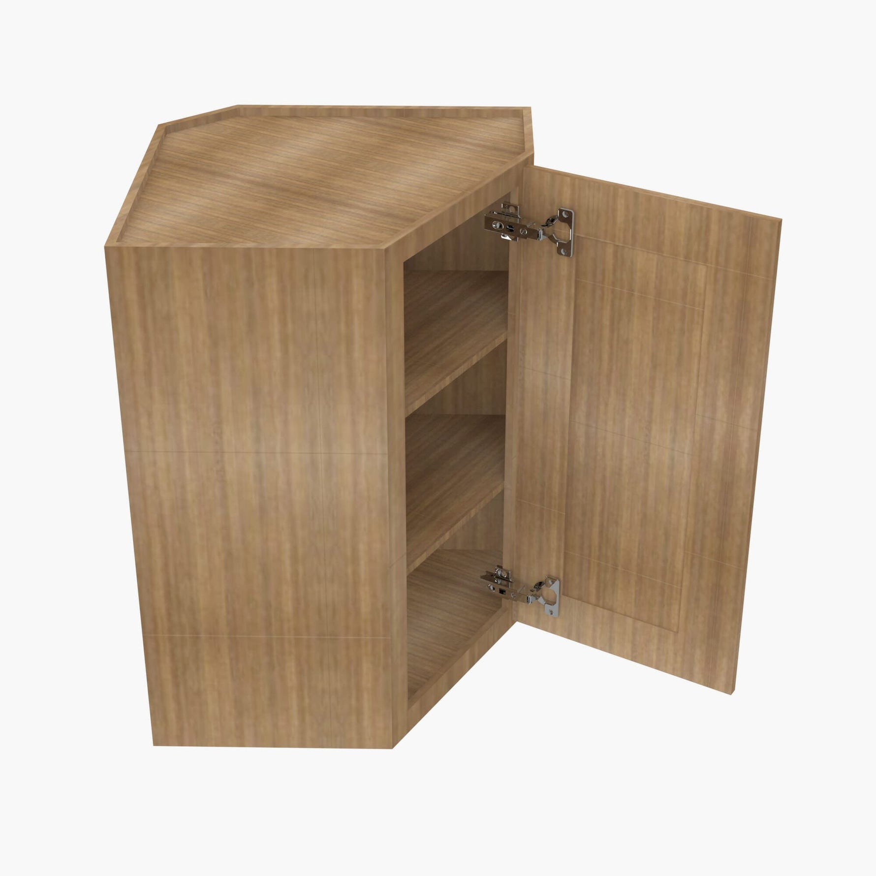 AH-WDC274215 Single Door Cabinets 27 Inch Wall Diagonal Corner Cabinet | Homestead OAK Shaker - image 7