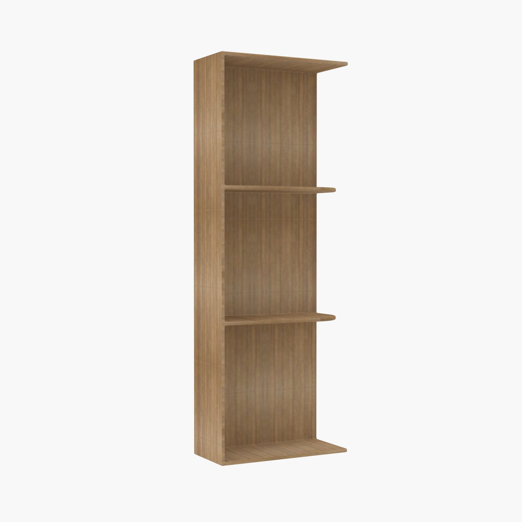 AH-WES530 Wall End Shelf with Open Shelves | TSG Forevermark Homestead OAK Shaker - image 2