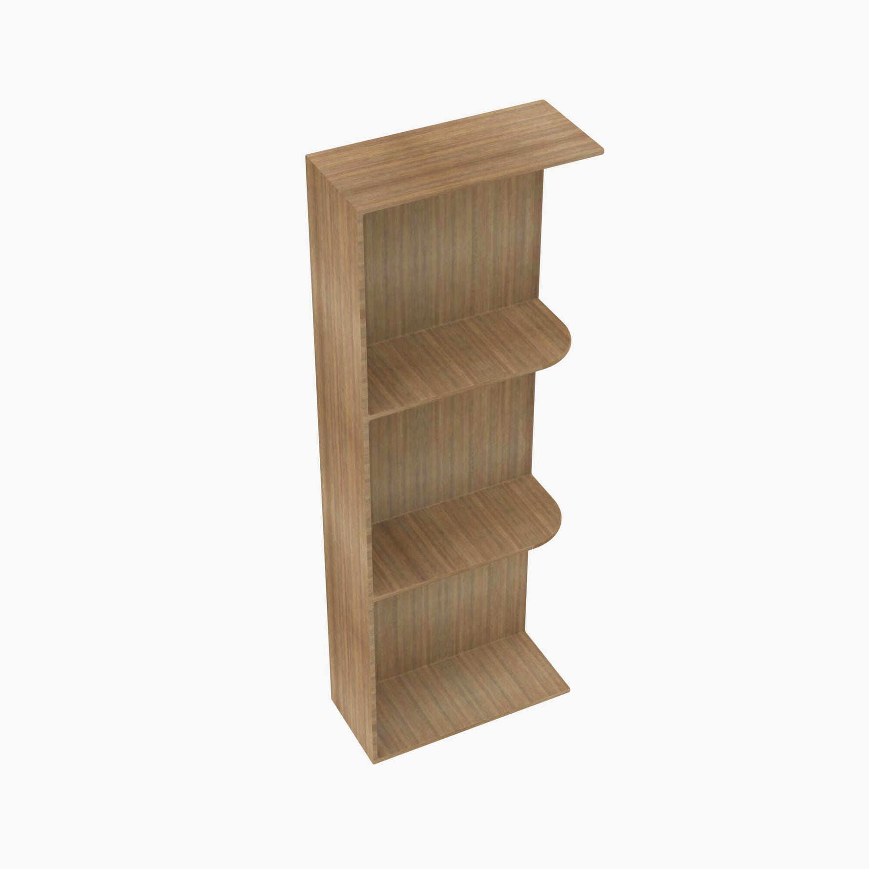 AH-WES542 Wall End Shelf with Open Shelves | TSG Forevermark Homestead OAK Shaker - image 7