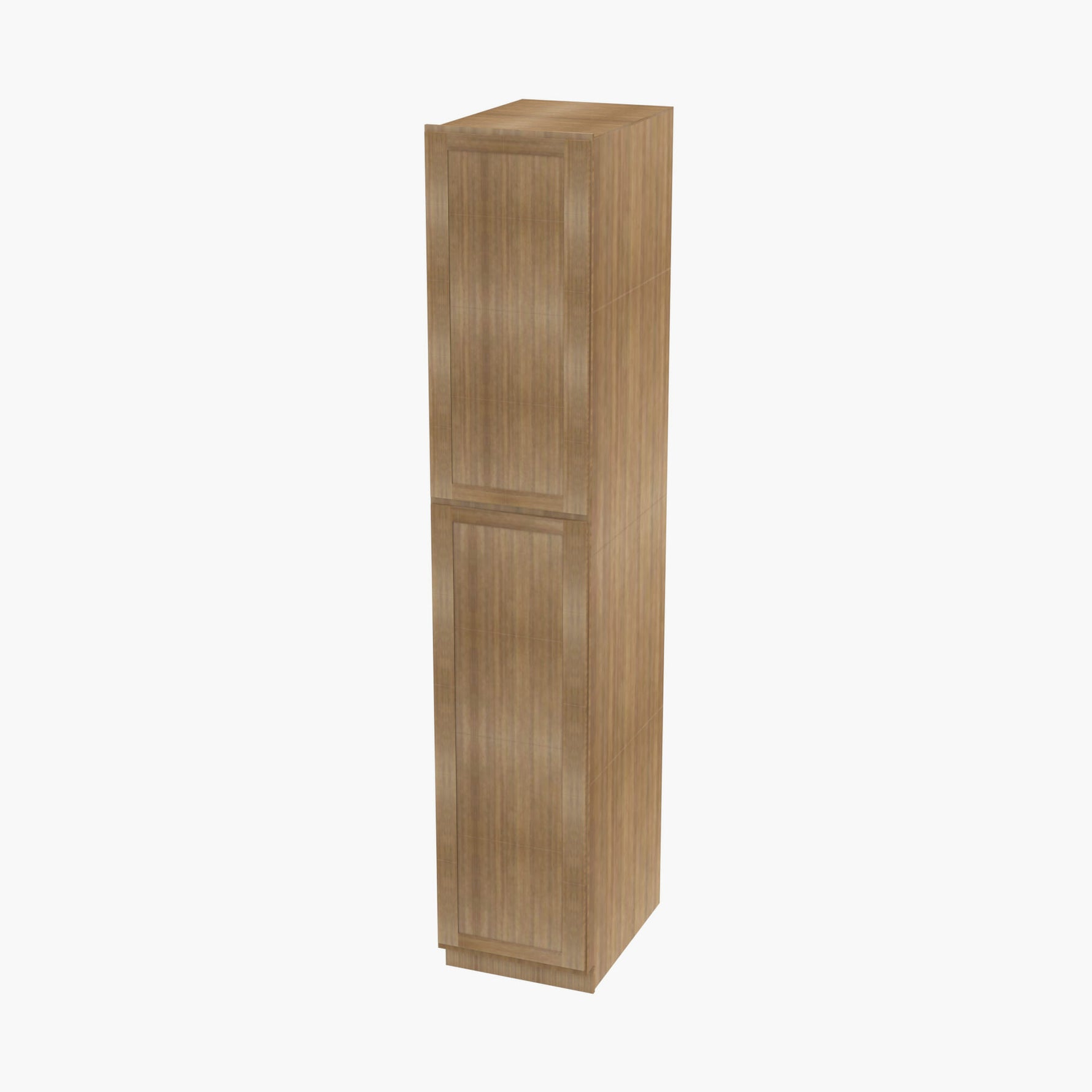 AH-WP1890 Double Door 18 Inch Tall Wall Pantry Cabinet | Homestead OAK Shaker - image 2