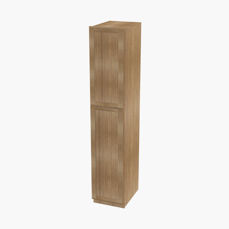 AH-WP1896 Double Door 18 Inch Tall Wall Pantry Cabinet | Homestead OAK Shaker - image 9
