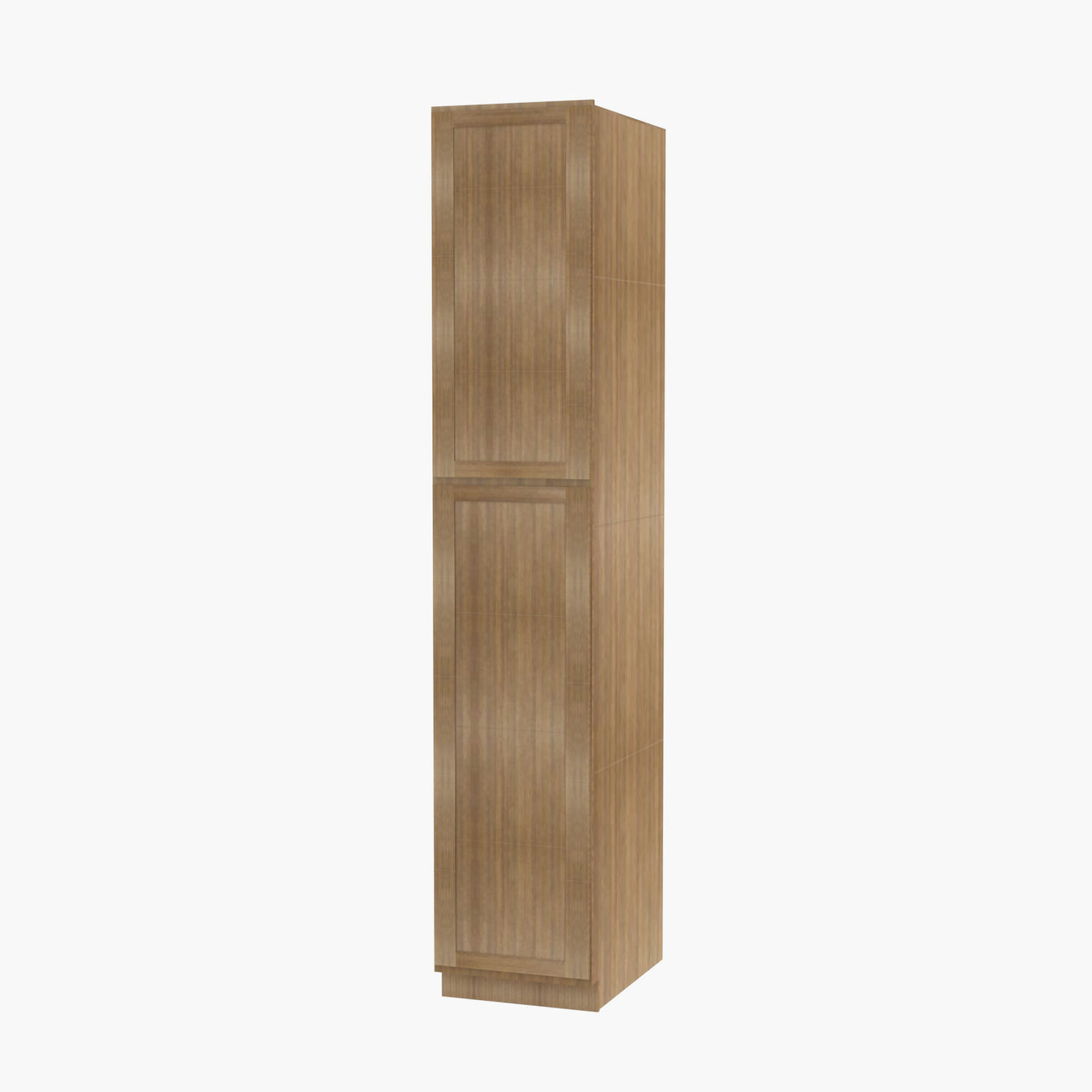 AH-WP1584 Double Door 15 Inch Tall Wall Pantry Cabinet | Homestead OAK Shaker