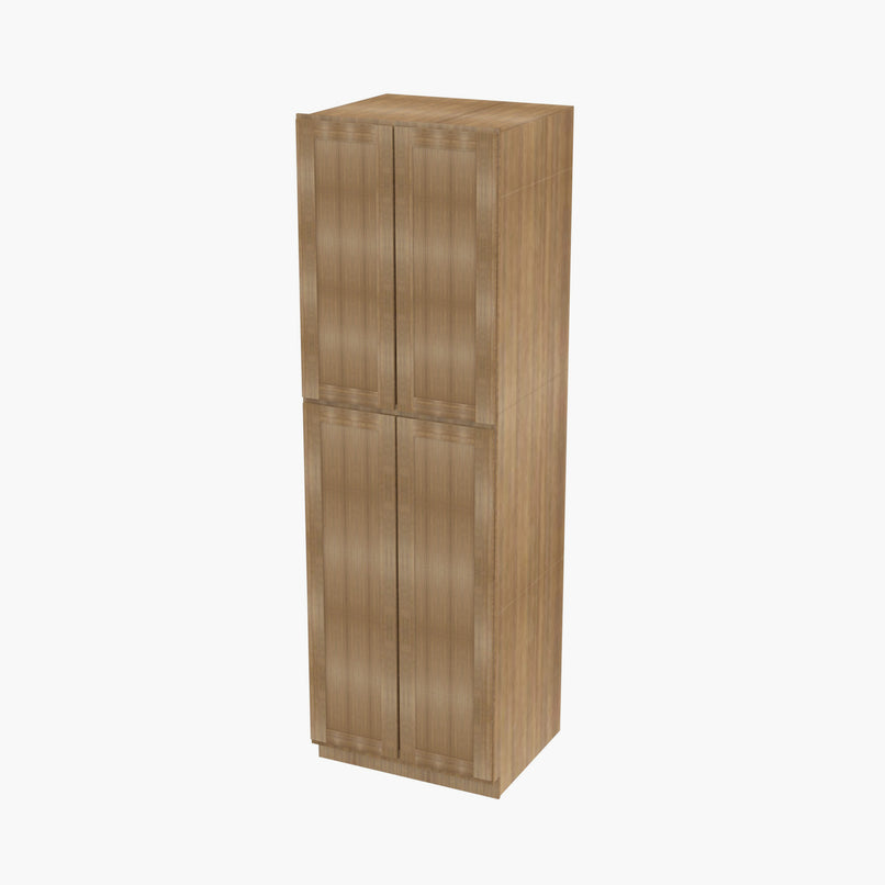 AA-WP3096B Four Door 30 Inch Tall Wall Pantry Cabinet with Butt Doors | Homestead OAK Shaker - image 3