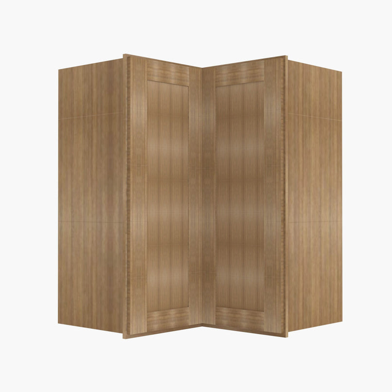 AH-WSQ2442 24 Inch Easy Reach Wall Corner Cabinet | Homestead OAK Shaker - image 2