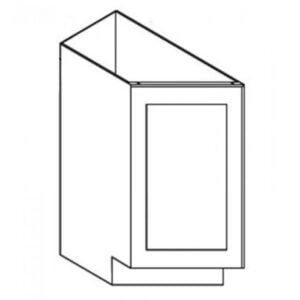 AZ-BTC12L Single Door Cabinets 12 Inch Base Base Transitional Cabinet Left | Forevermark Champagne Maple Shaker - image 5