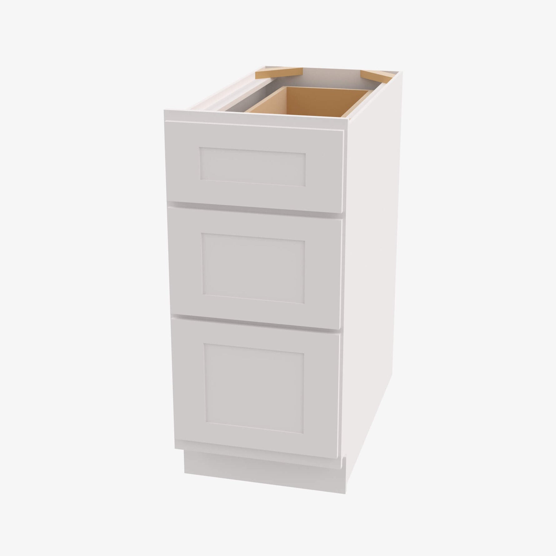 AZ-DB24 3 24 Inch 3 Drawer Pack Base Cabinet | Forevermark Champagne Maple Shaker - image 2