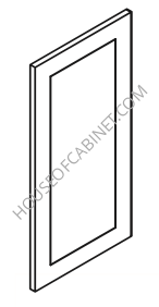 AZ-EPB24D Decorative Base End Door | TSG Forevermark Champagne Maple Shaker