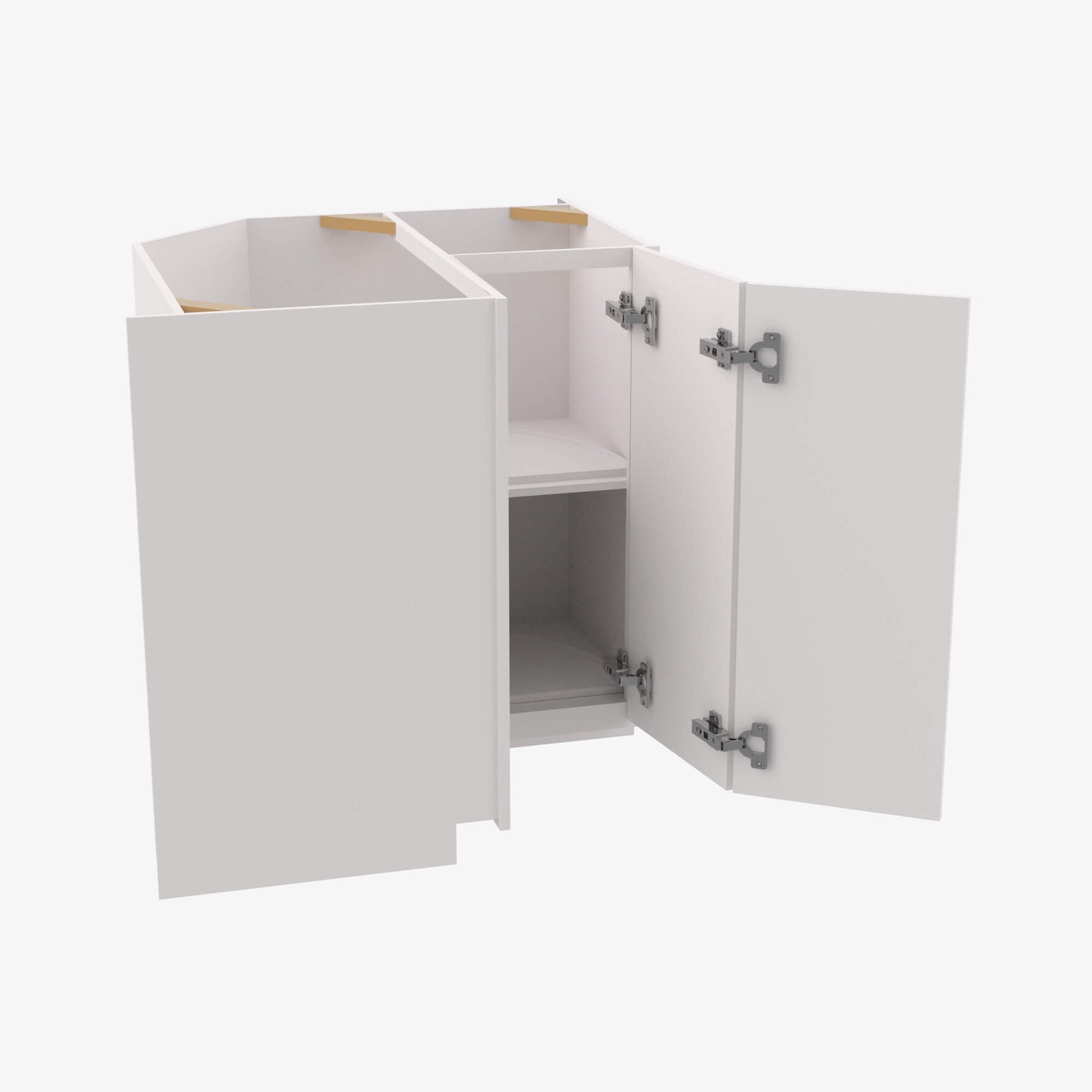 AZ-LS3612 Single Door Cabinets 36 Inch Lazy Susan Cabinets Base Cabinet | Forevermark Champagne Maple Shaker - image 3