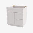 AZ-S3621BDR-34-1/2 Double Door 36 Inch Sink Base Combo Vanity with Right Drawer | Forevermark Champagne Maple Shaker - image 2
