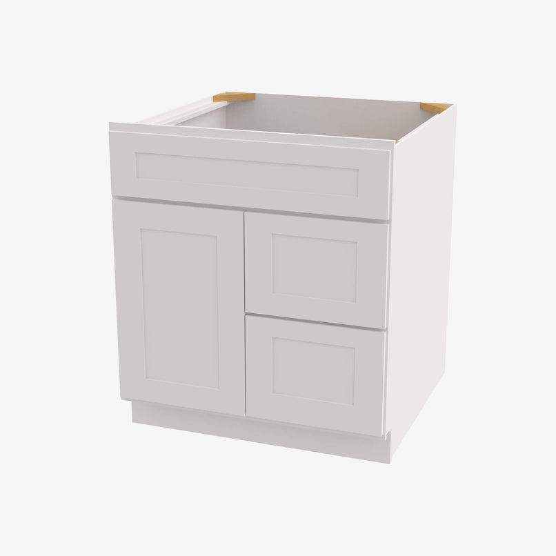 AZ-S3621BDR-34-1/2 Double Door 36 Inch Sink Base Combo Vanity with Right Drawer | Forevermark Champagne Maple Shaker - image 8
