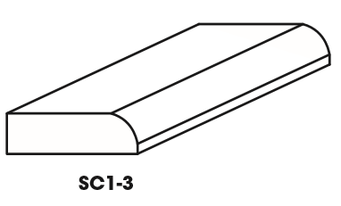 AZ-SC1-3 SM Bull Nose Scribe Molding | TSG Forevermark Champagne Maple Shaker - image 5