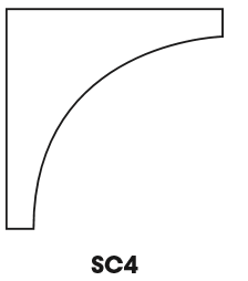 AZ-SC4 ICM Inside Corner Molding | TSG Forevermark Champagne Maple Shaker