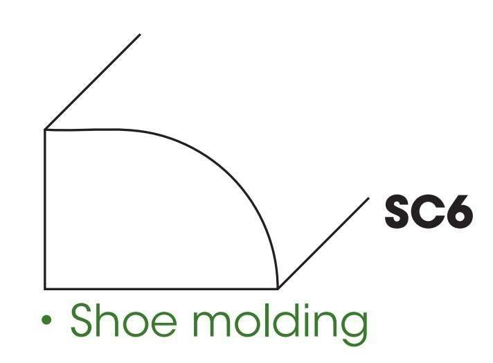 AZ-SC6 SM Shoe Molding | TSG Forevermark Champagne Maple Shaker - image 5