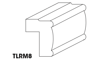AZ-TLRM8 Traditional Light Rail Molding | TSG Forevermark Champagne Maple Shaker