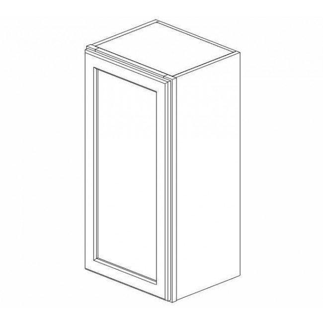 AZ-W1542 Single Door Cabinets 15 Inch Wall Cabinet | Forevermark Champagne Maple Shaker