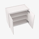 AZ-W2742B Double Door 27 Inch Wall Cabinet | Forevermark Champagne Maple Shaker - image 4