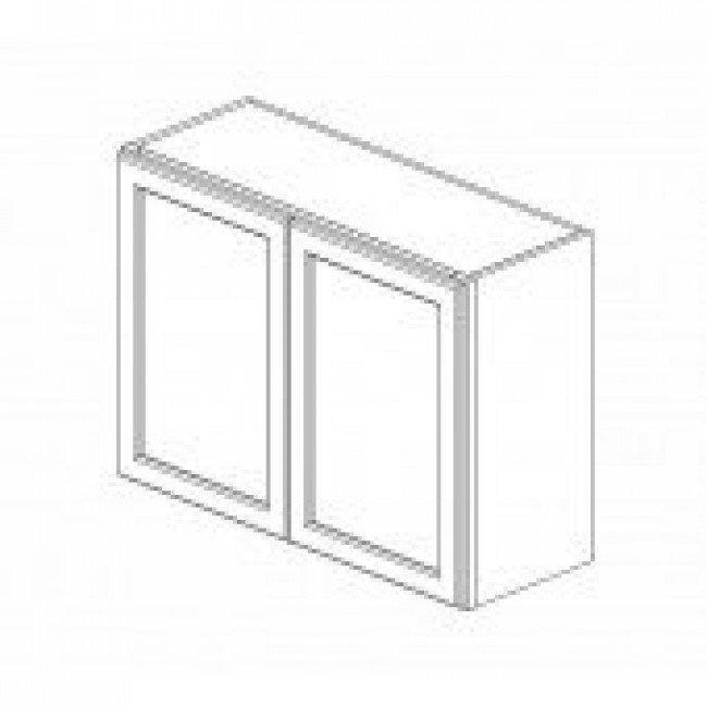AZ-W3324B Double Door 33 Inch Wall Cabinet | Forevermark Champagne Maple Shaker - image 6