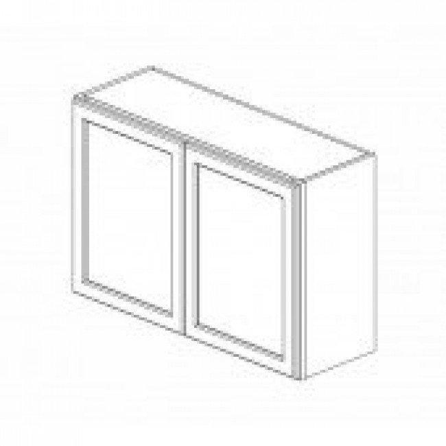 AZ-W3624B Double Door 36 Inch Wall Cabinet | Forevermark Champagne Maple Shaker