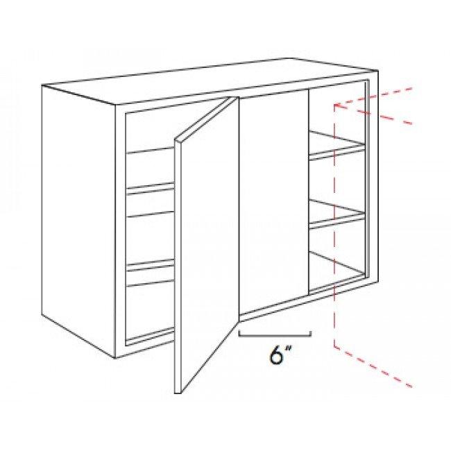 AZ-WBLC30/33-3036 Single Door Cabinets 30 Inch Wall Blind Corner Cabinet | Forevermark Champagne Maple Shaker - image 5