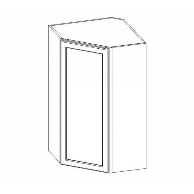 AZ-WDC2442 Single Door Cabinets 24 Inch Wall Diagonal Corner Cabinet | Forevermark Champagne Maple Shaker - image 5