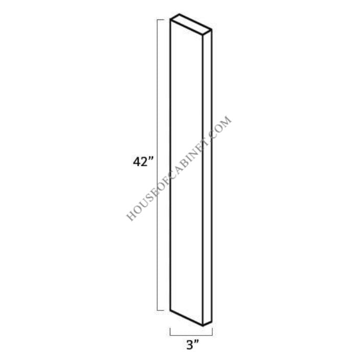 AZ-WF696-3/4 Tall Wall Filler | TSG Forevermark Champagne Maple Shaker