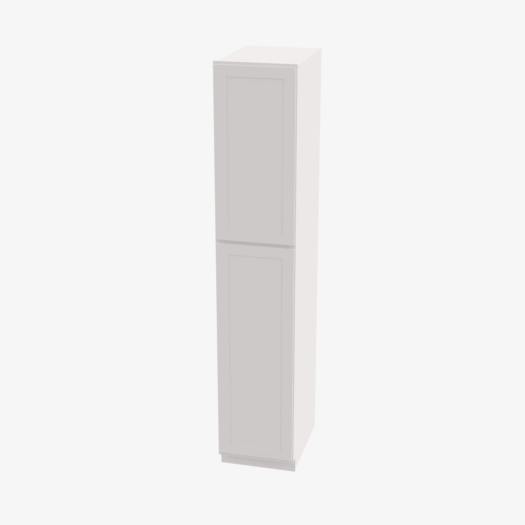 AZ-WP1884 Double Door 18 Inch Tall Wall Pantry Cabinet | Forevermark Champagne Maple Shaker - image 2
