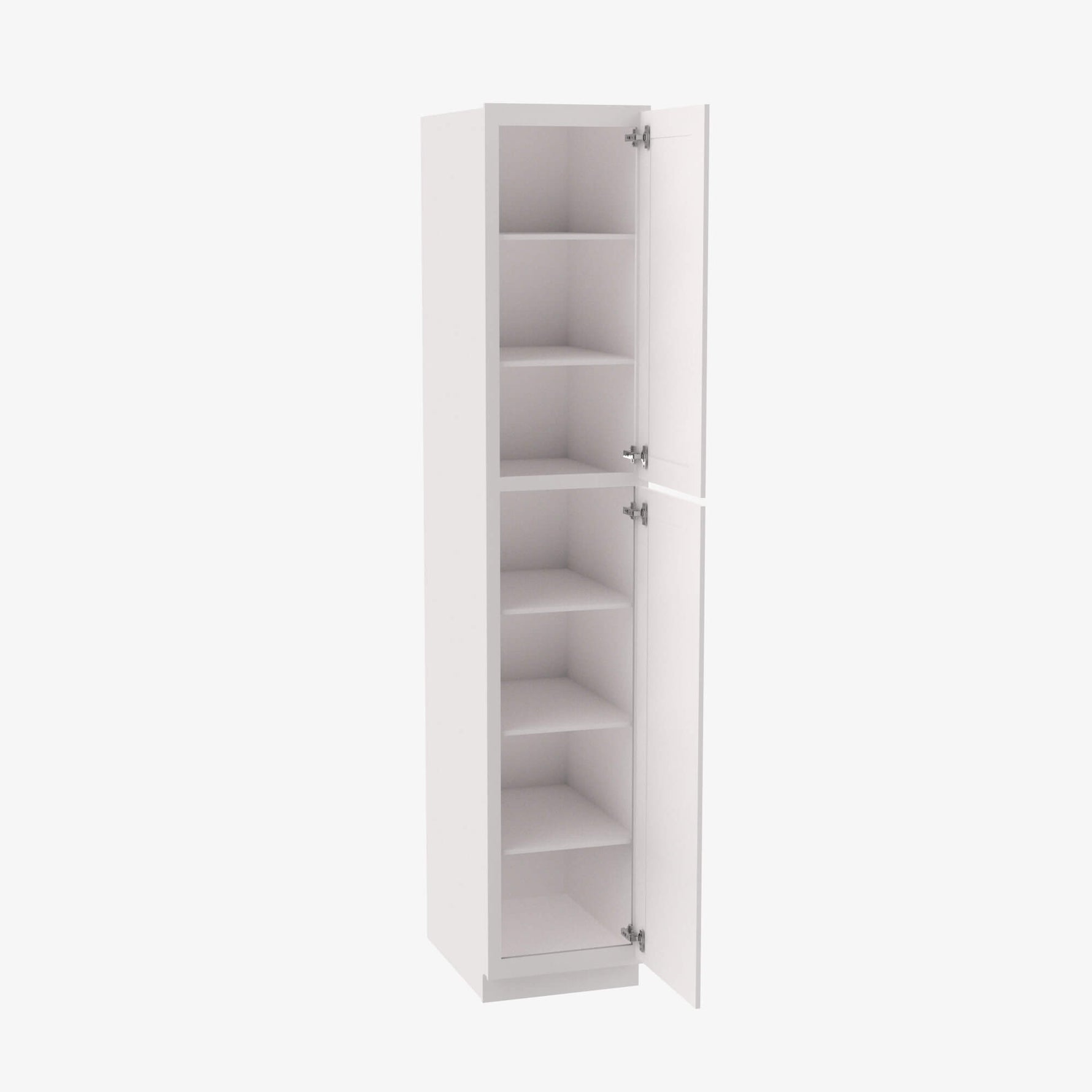 AZ-WP1584 Double Door 15 Inch Tall Wall Pantry Cabinet | Forevermark Champagne Maple Shaker - image 3