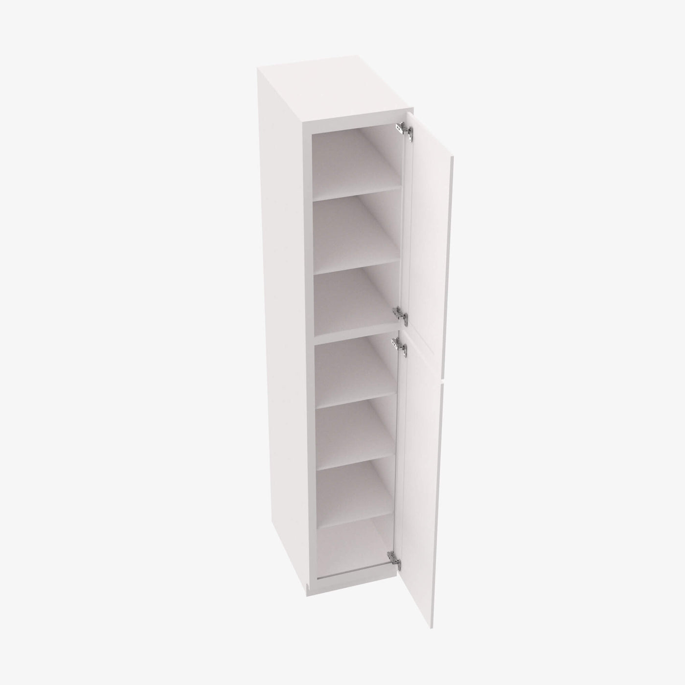 AZ-WP1884 Double Door 18 Inch Tall Wall Pantry Cabinet | Forevermark Champagne Maple Shaker