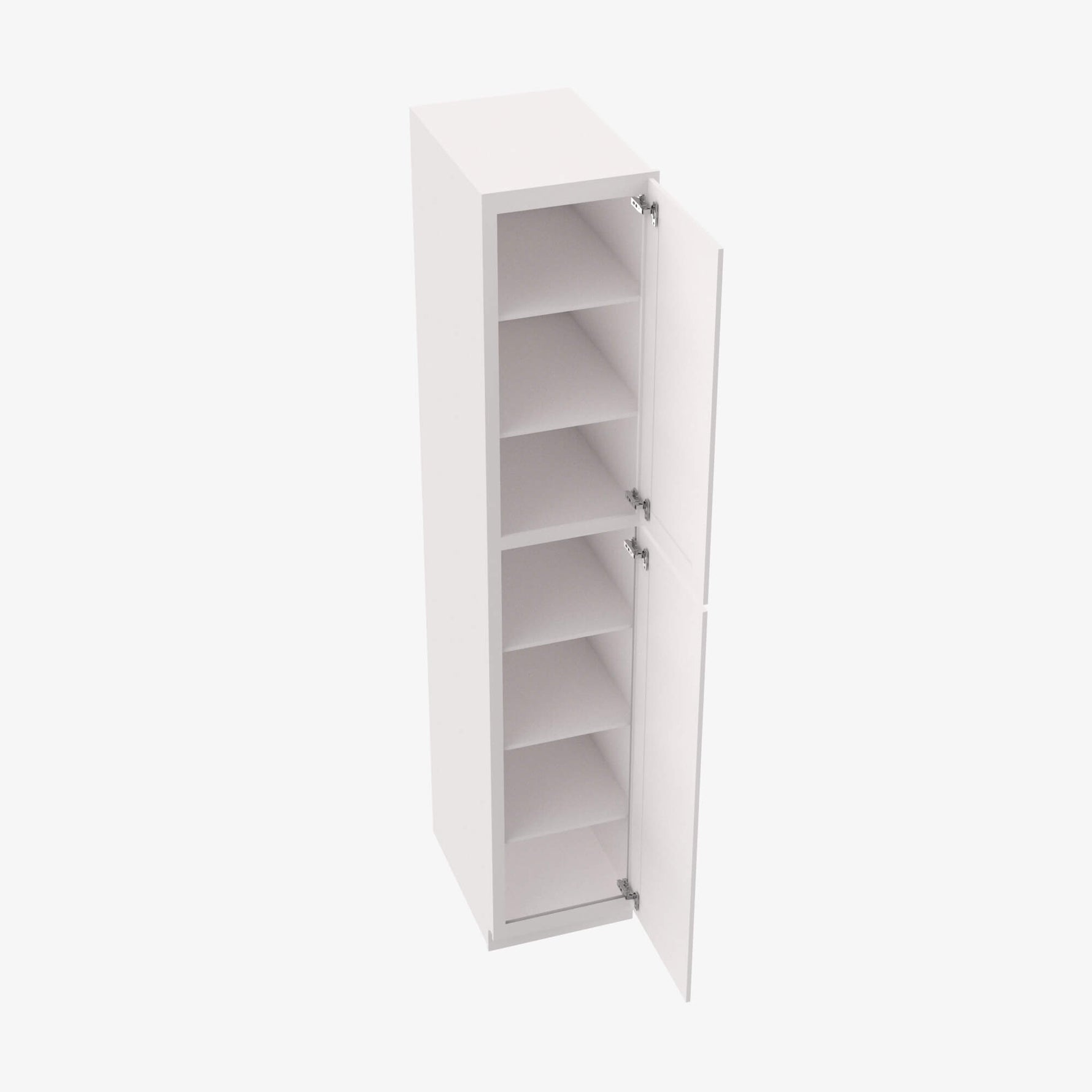 AZ-WP1584 Double Door 15 Inch Tall Wall Pantry Cabinet | Forevermark Champagne Maple Shaker - image 10
